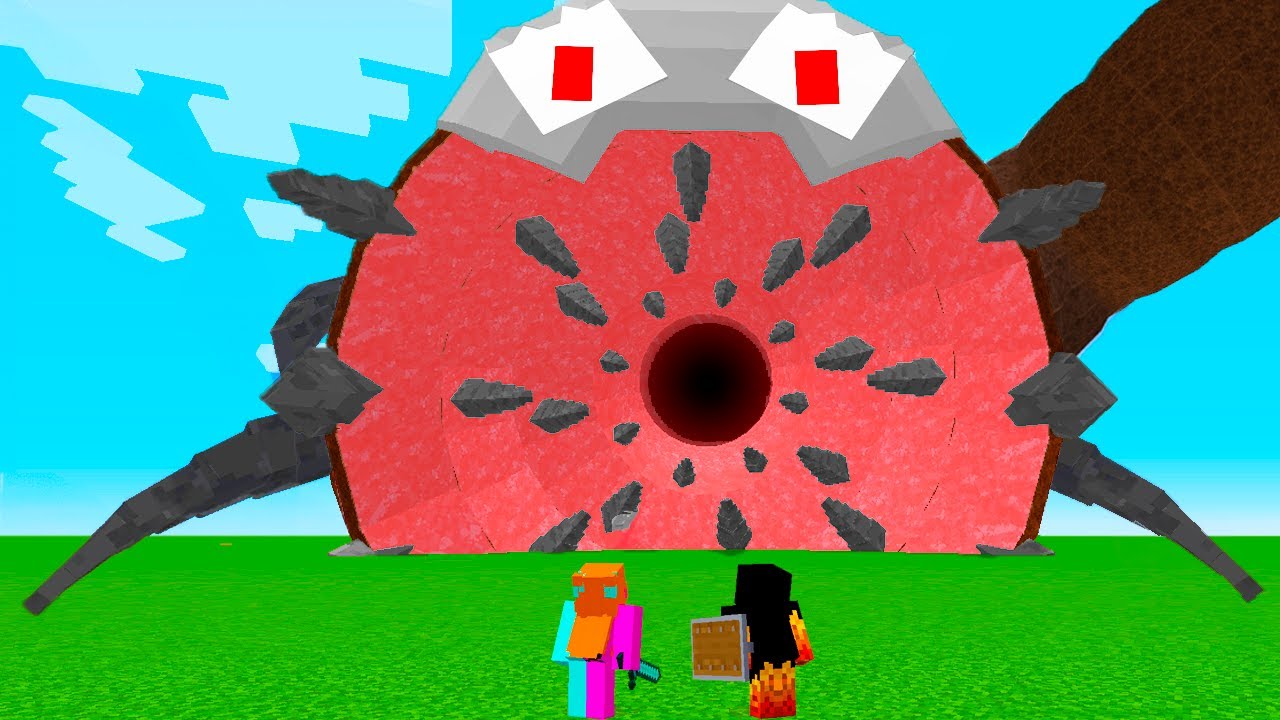 MINHOCA GIGANTE TENTOU ENGOLIR a MANA e o ATHOS NO MINECRAFT