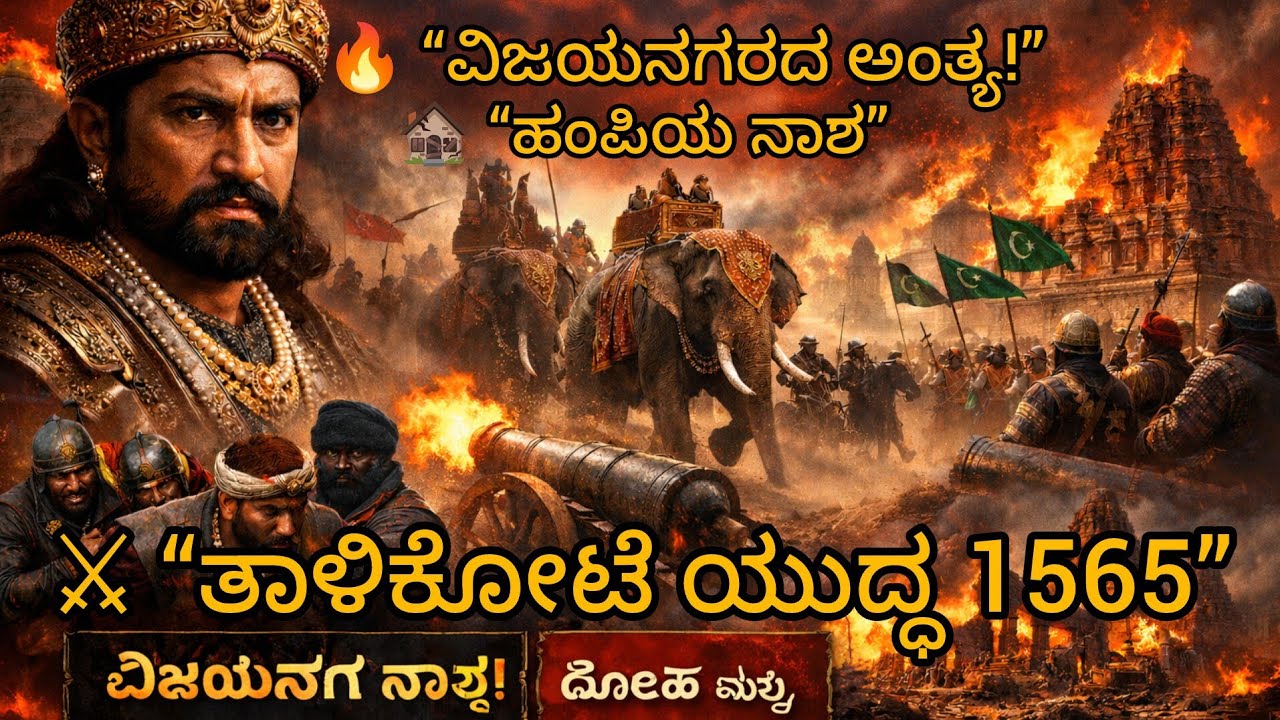 “ತಾಳಿಕೋಟೆ ಯುದ್ಧ 1565 – ವಿಜಯನಗರ ಸಾಮ್ರಾಜ್ಯ ಪತನದ ಭೀಕರ ಕಥೆ”@thetietravelers 