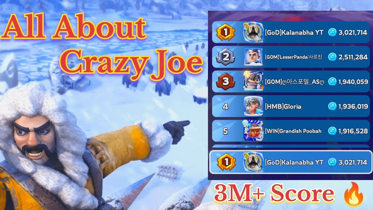 Tips & Tricks to get high score in Crazy Joe ||How i scored 3M+ Points in Crazy Joe || All About CJ