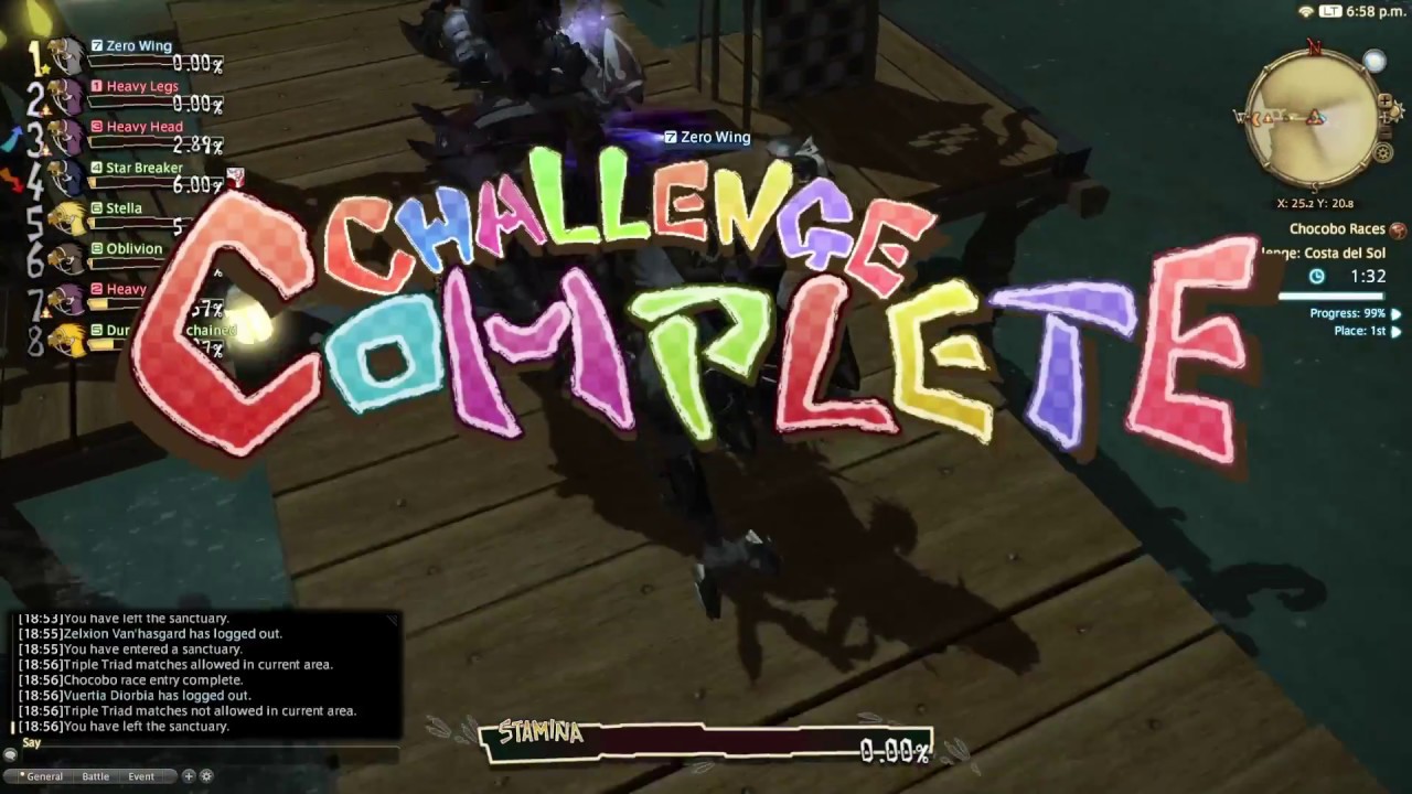 FFXIV - Chocobo Challenge #14 - PS4 1080p