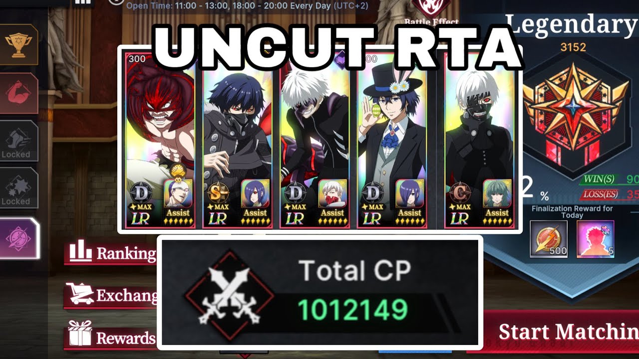 Uncut RTA with 1.012m Aogiri Team || Tokyo Ghoul Break The Chains ||