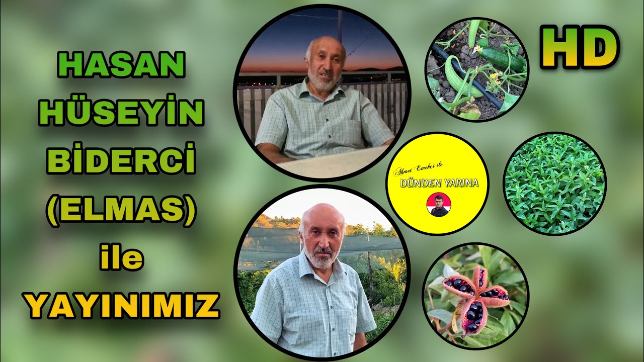 Botanik Bahçesini Tanıttığımız Hasan Hüseyin Biderci (Elmas) ile Yayınımız ᴴᴰ
