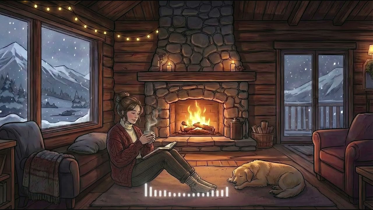 Warm Fire in a Cold World 🔥 Sad | Cozy Lofi