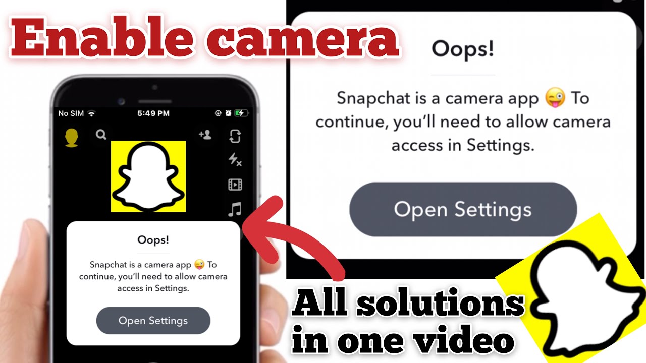 Включить камеру в Snapchat | Разрешить доступ к камере Snapchat на iPhone | Apple Tech World