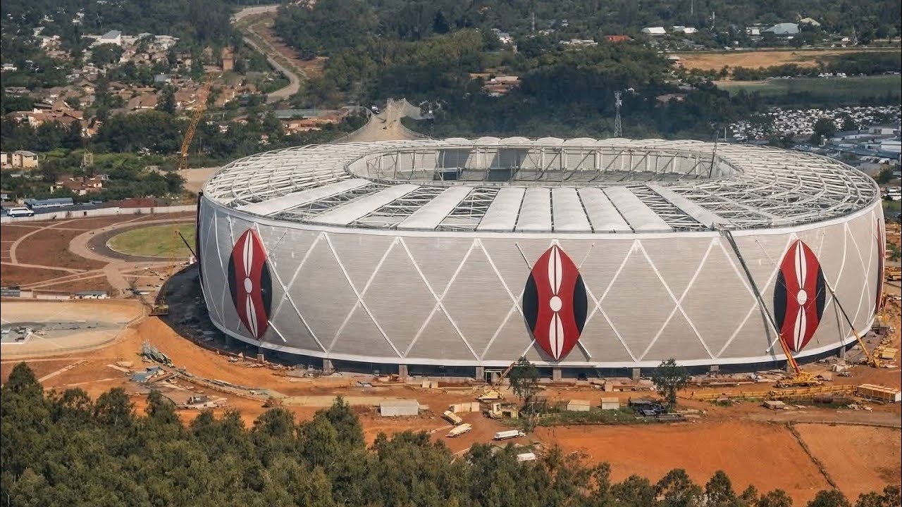 Talanta Stadium: Architectural Wonder from Above (Drone Tour) #railaodingastadium #talantastadium