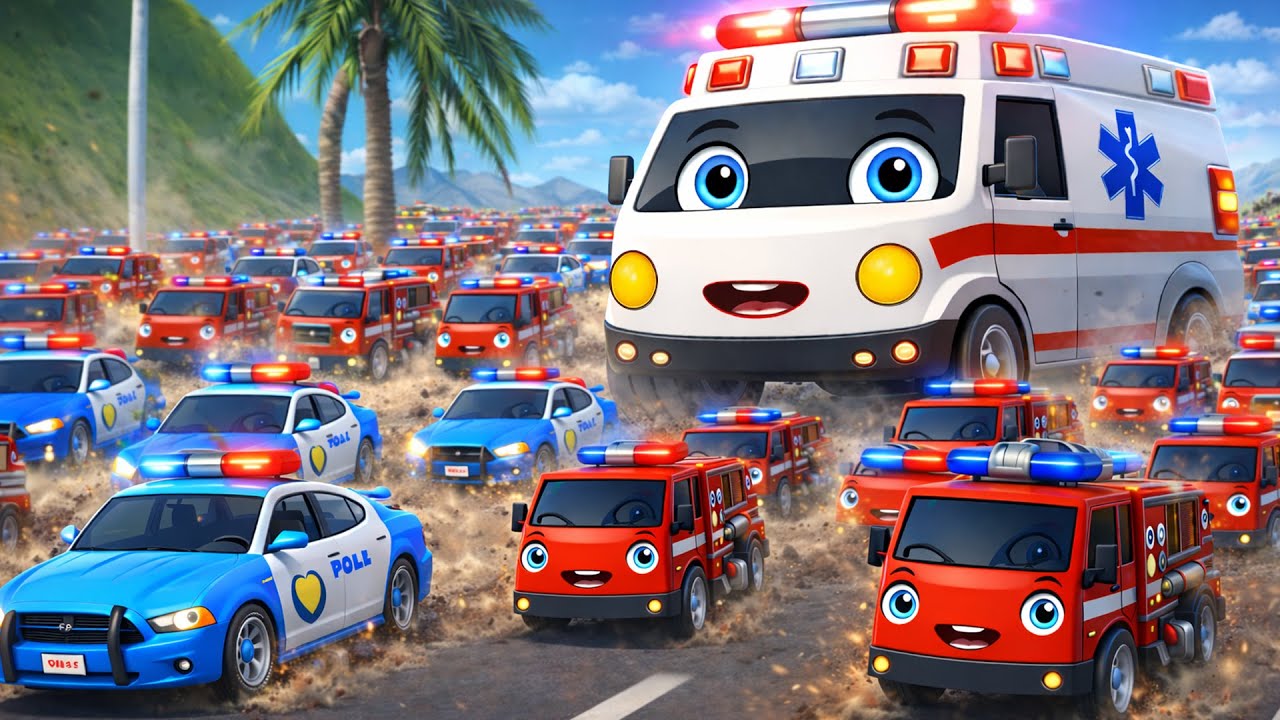 One Second from Disaster!! 😱🚨 | Police Car’s Last-Second Survival Rescue