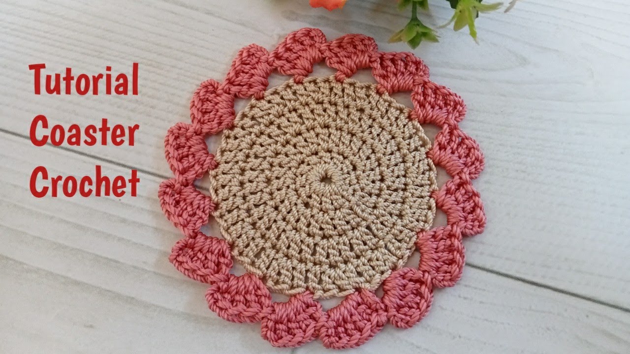 Beautiful Coaster Crochet-Very Easy for Beginner-Tatakan Gelas Rajut