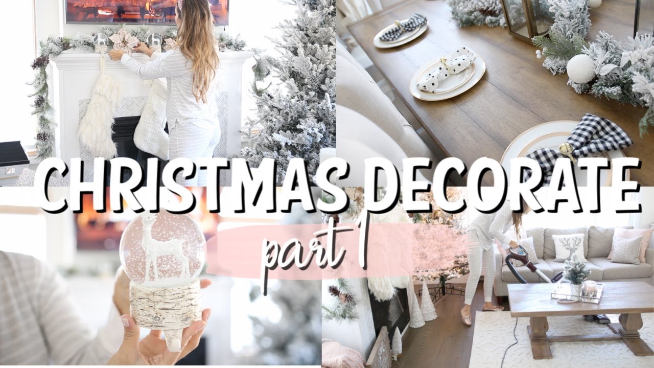CLEAN & DECORATE WITH ME FOR CHRISTMAS | CHRISTMAS HOME DECOR 2019 | PART 1