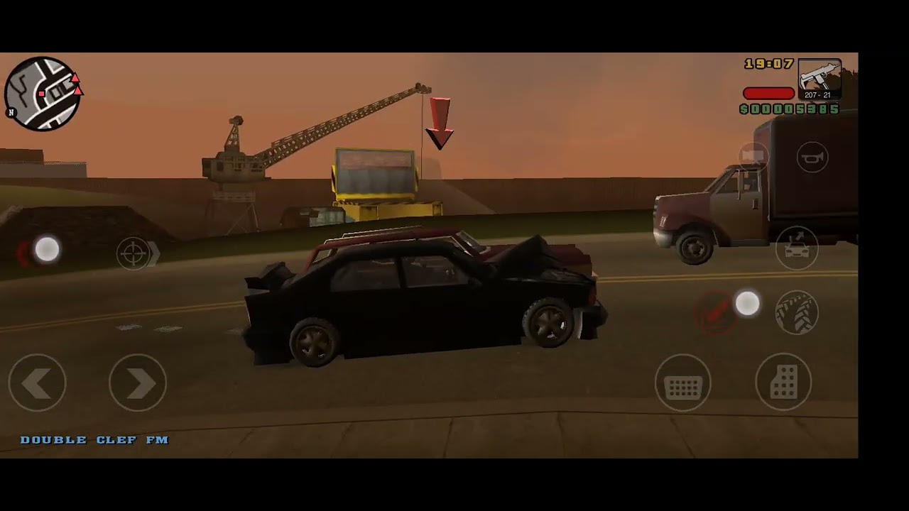 Jugando un rato una misión de gta liberty city stories 