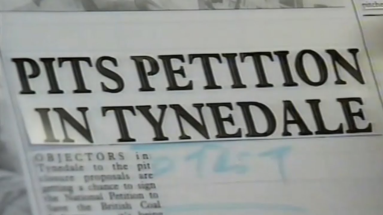 Closing coal mines in 1992 - North East England reacts!
