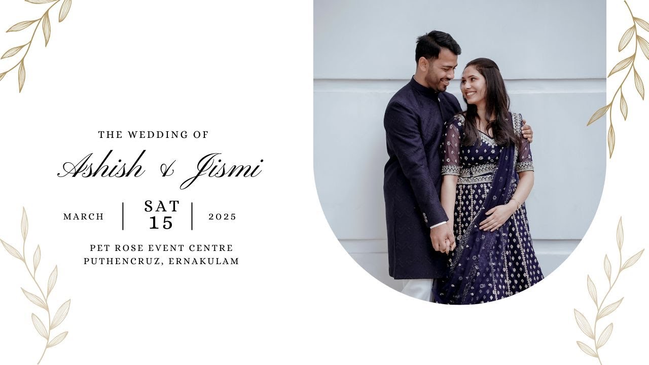 Wedding Ceremony of Ashish & Jismi | 15th March 2025 | 10.30am | LIVE