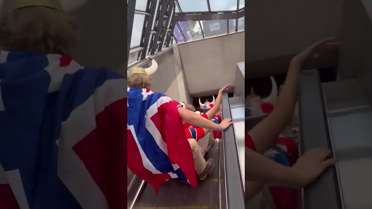 Norway fans 'viking row' their way through Boston for World Cup #shorts