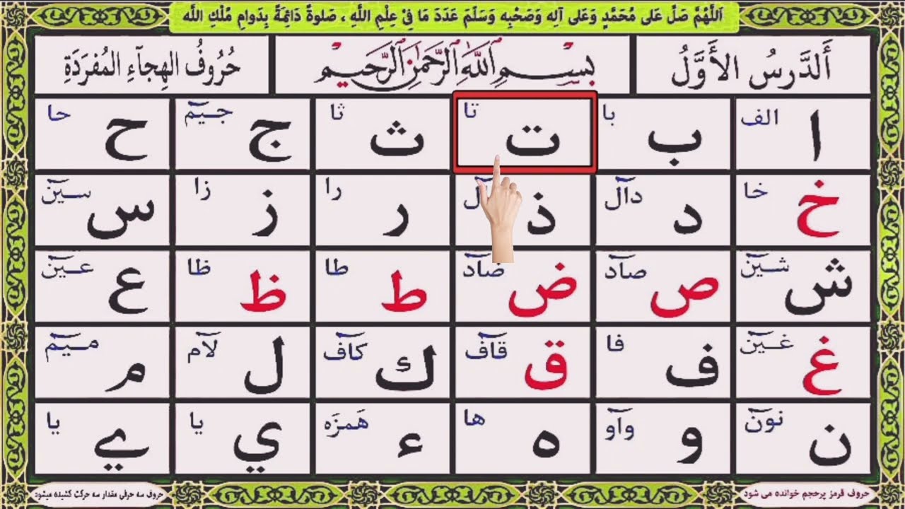 Huruf Al-Hijaa (Arabic Alphabet)أَسْتَغْفِرُ اللّٰه