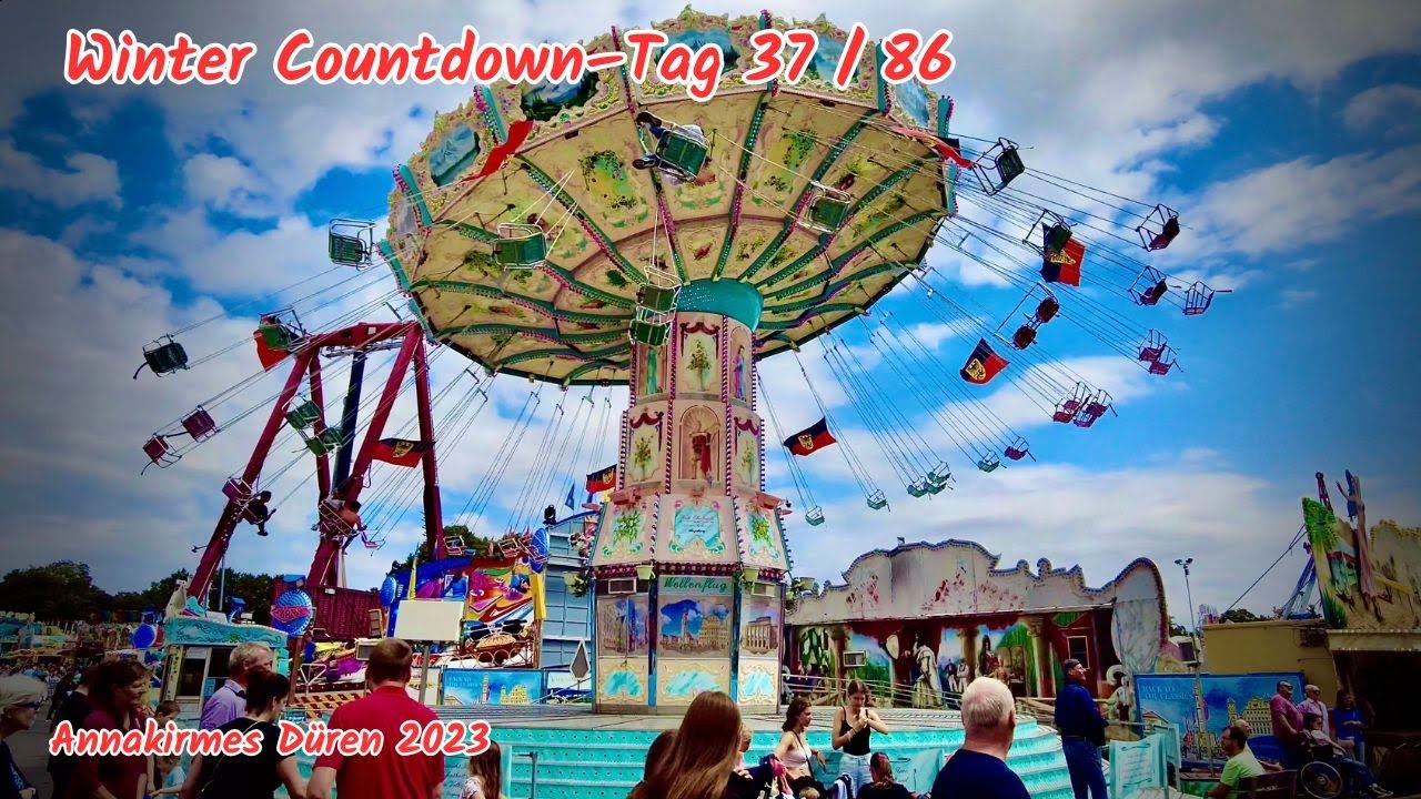 Kirmes Aufbau Highlights🎡Annakirmes Düren 2023❄️Winter Countdown zur Kirmes 2026–Tag 37/86