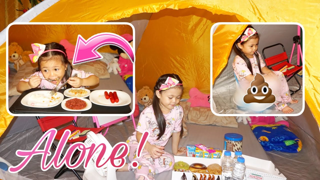 LIVING IN A TENT FOR 24 HOURS | MAG ISA LANG SI MIK | KINAYA BA NIYA?