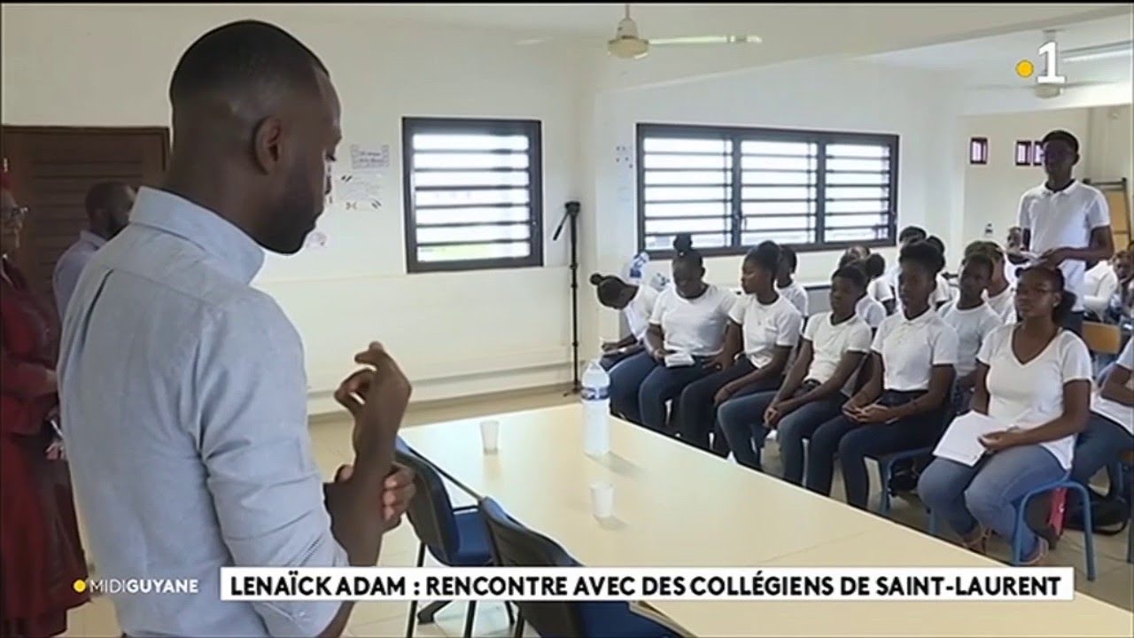 Lénaïck Adam : rencontre avec des collégiens de Saint - Laurent