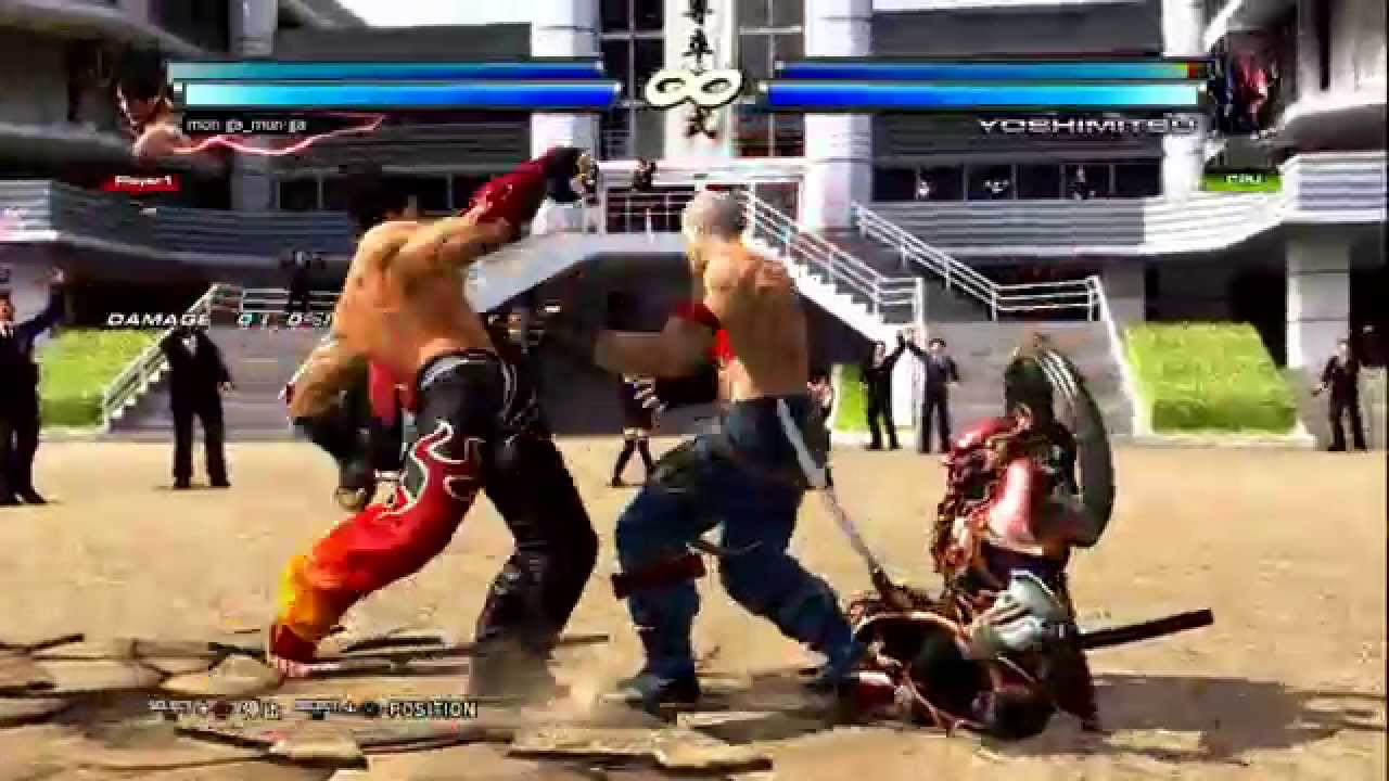 鉄拳TAG2-非操作キャラへの攻撃判定
