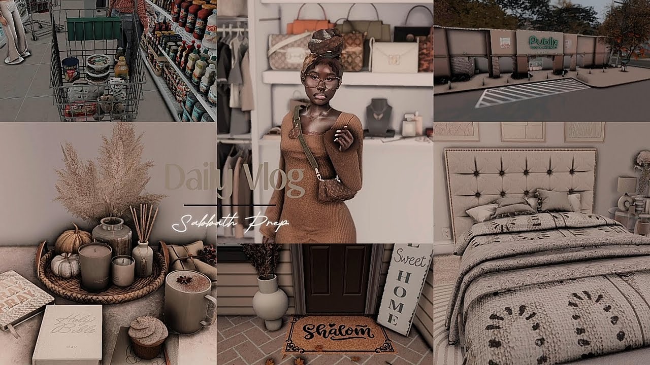 A Day In The Life  | Sabbath Prep | Cleaning, Cooking & Last-Minute Errands | Sims 4 Vlog Edition.