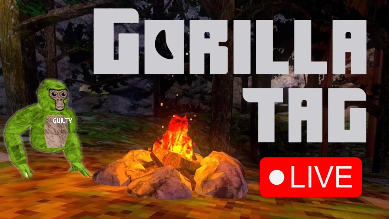 Gorilla Tag Live #livestream #funny #gaming #vr #chill