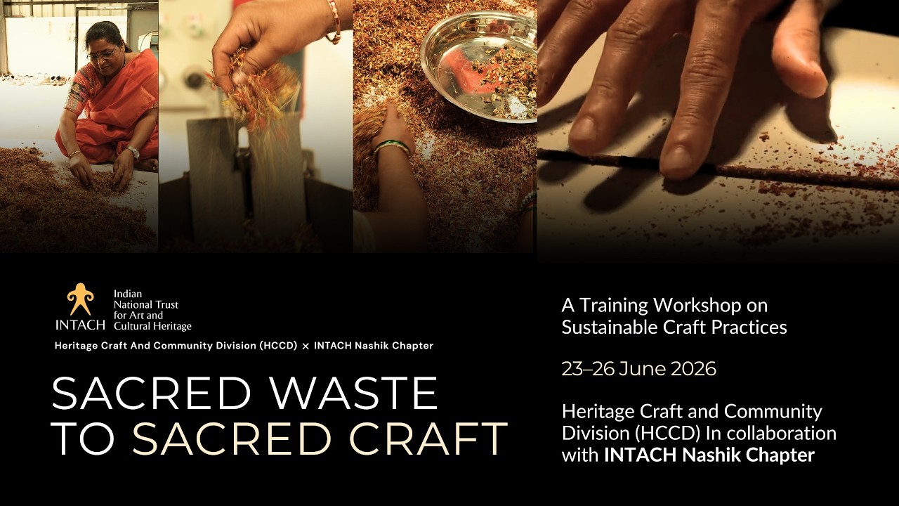 INTACH 'Sacred Waste to Sacred Craft' Workshop | HCCD x INTACH Nashik Chapter