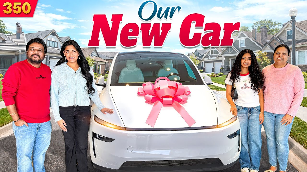 Our New Car TESLA is here 🤩| Delivery Day Vlog | VAAS Family