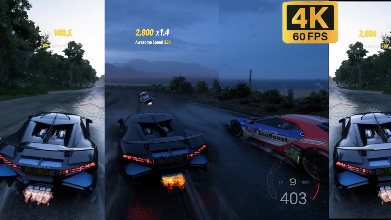 Bugatti Top Speed in FH5 😱 | Pure Exhaust Sound | 400+ KM/H