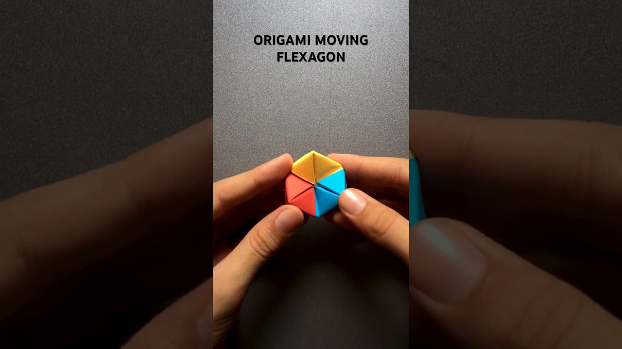 Origami MOVING FLEXAGON : The Ultimate Step-by-Step Guide ! | #shorts #youtubeshorts