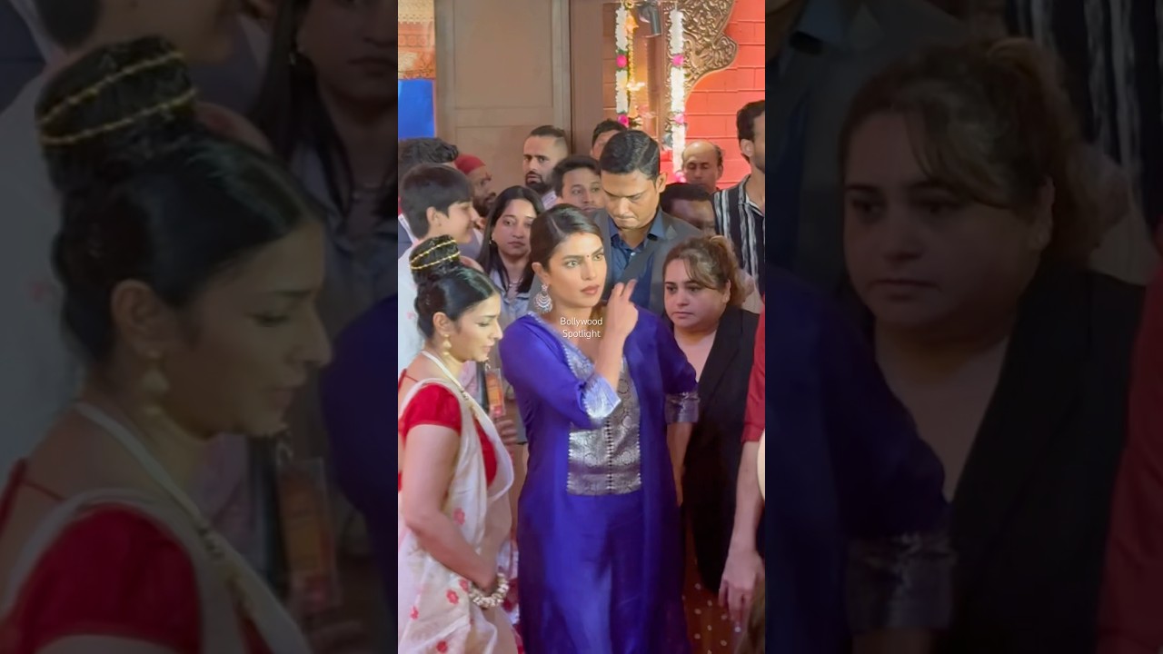 🌸 Priyanka Chopra, Tanisha & Celebs at North Bombay Sarbojanin Durga Puja | Bollywood Festive 2025