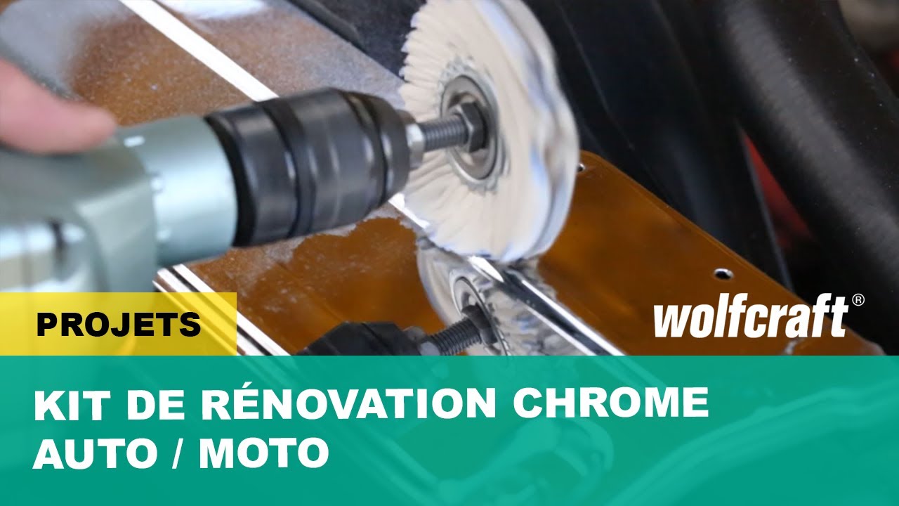 Comment r&eacute;nover les chromes d'une moto ou voiture - Kit de r&eacute;novation chrome | wolfcraft