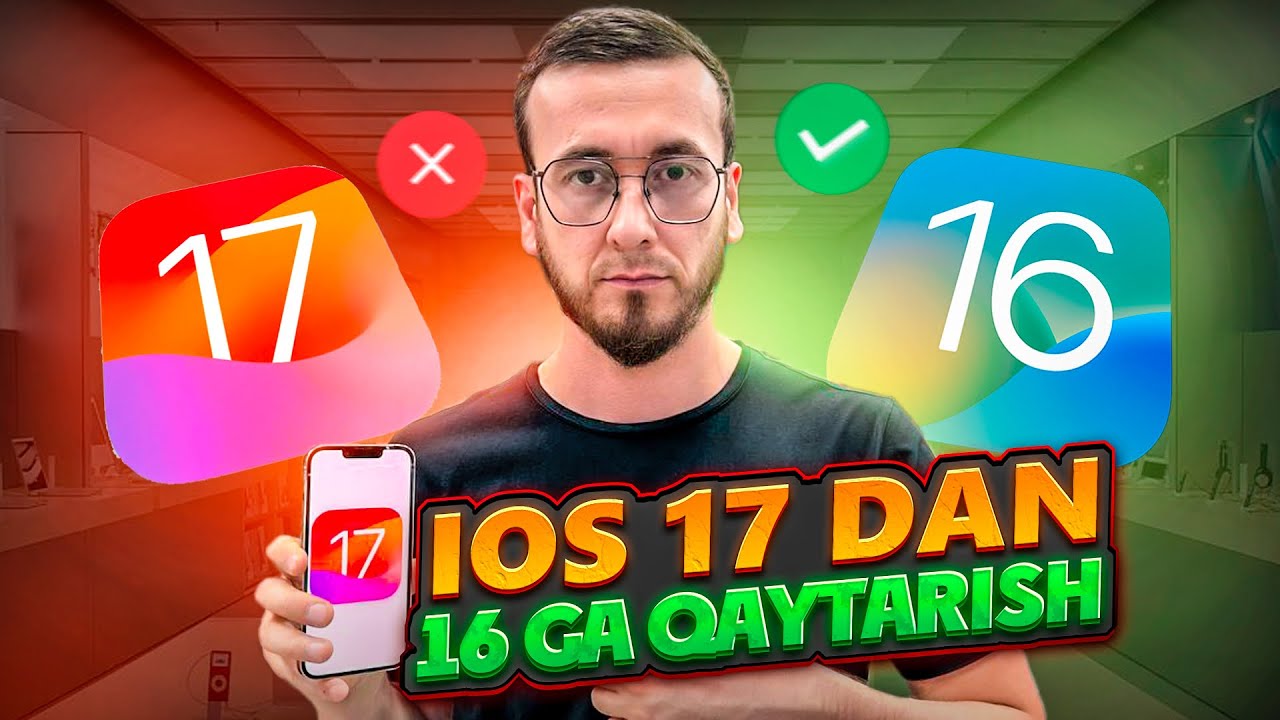 IOS 17 DAN IOS 16GA QAYTARAMIZ JUDAYAM OSON