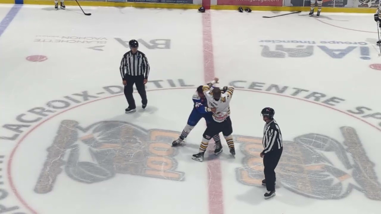 Fight/Bagarre ROUND 2 Andr&eacute; Thibault vs S&eacute;bastien Laferri&egrave;re 3 octobre 2025