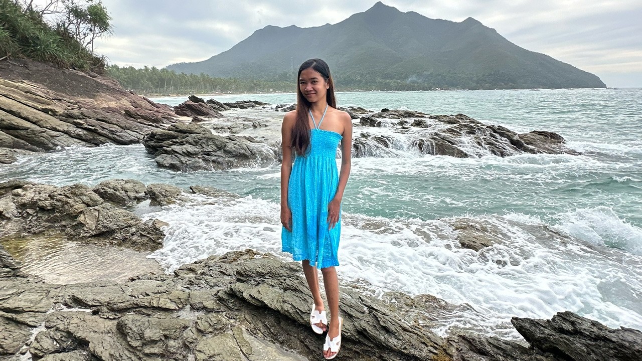 Beach Walk at Nacpan Beach, El Nido Palawan 🇵🇭 | Filipina Stroll with Natural Ocean Sounds