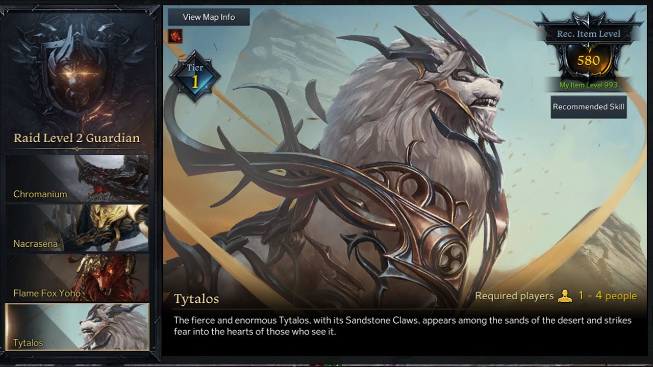 Tytalos Mechanics lost ark Guide