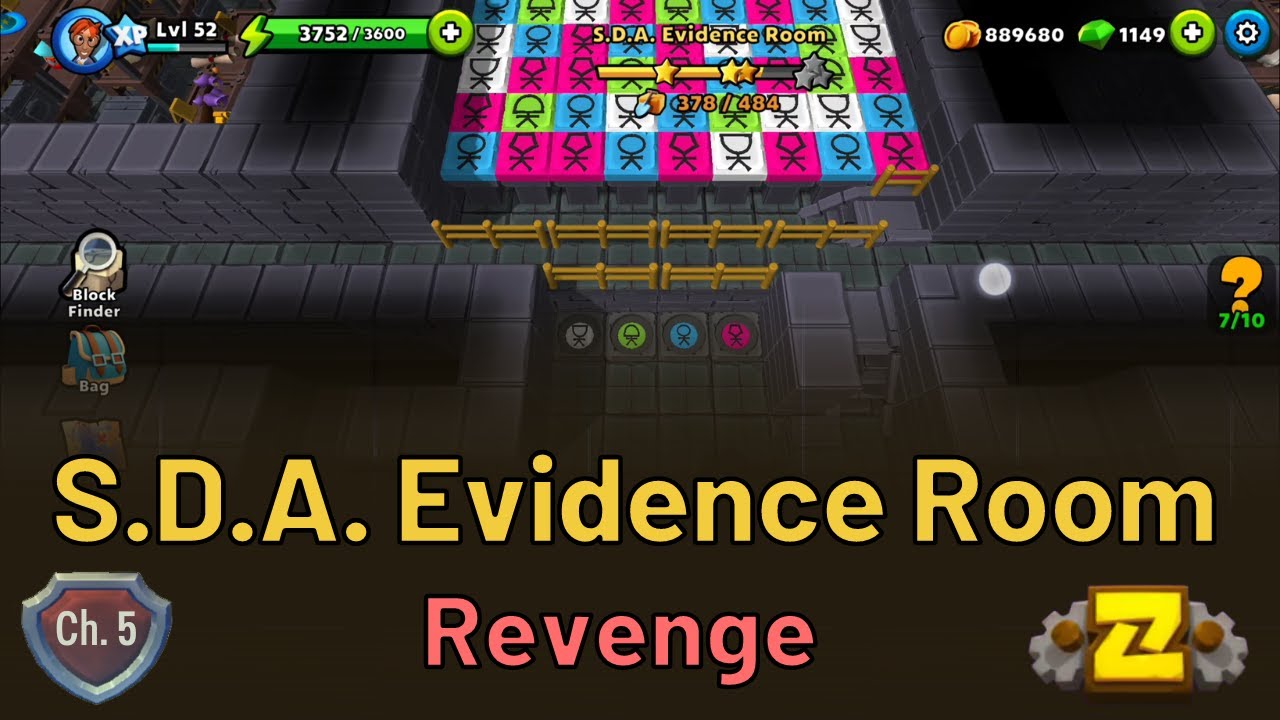 S.D.A. Evidence Room - Revenge Side Quest - Puzzle Adventure