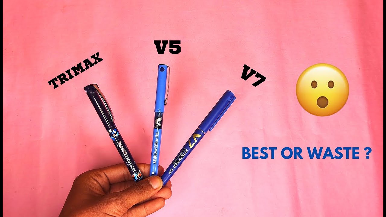 Reynolds Trimax  Vs  Pilot V5  Vs  Pilot V7 😍 | #pilot #reynolds