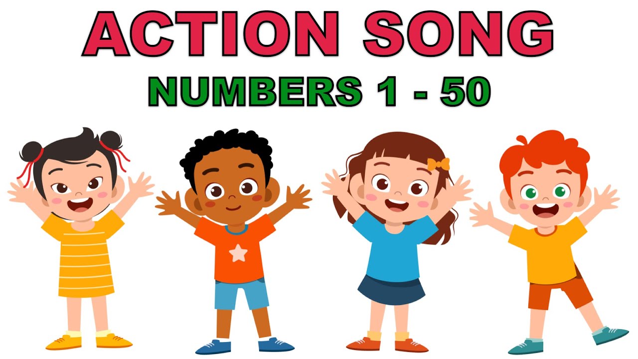 Numbers Song 1 to 50  🟥  Learn 1-50 Number Counting  🟩  Nursery Rhymes for Kids  🟨  Action Song