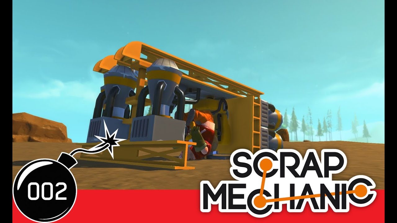 Scrap Mechanic - Crazy Contraptions - Let's build a rocket sled!  - Ep 2