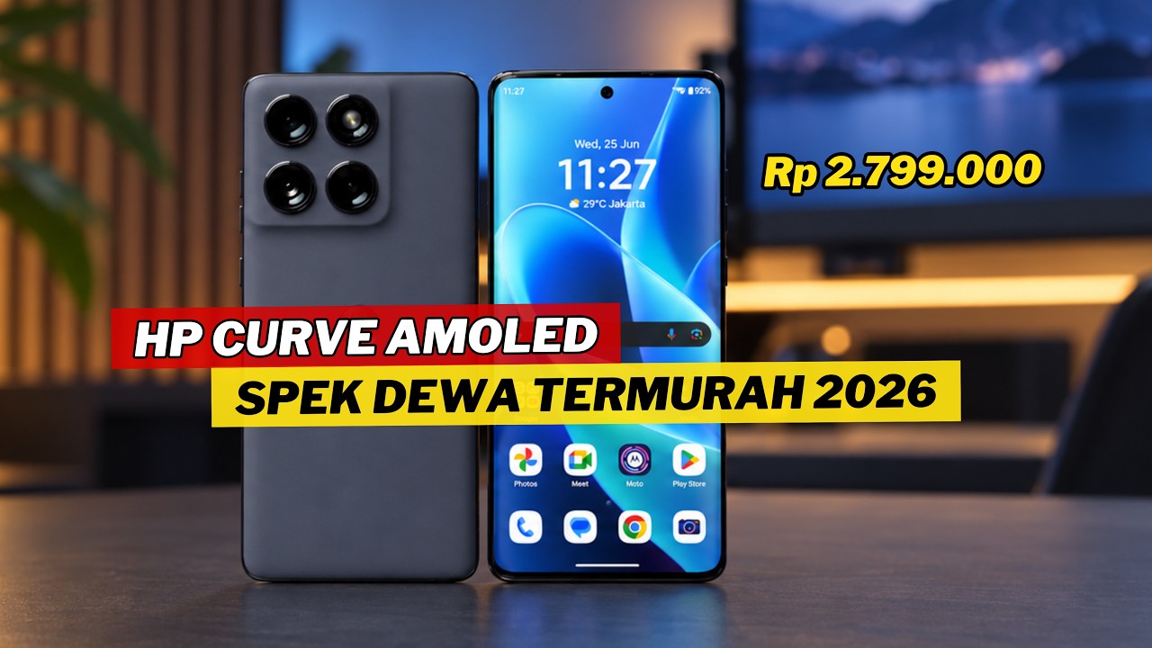 12/256 GB, 6500 MAH, Kamera OIS Stabil Tajam, HP Layar CURVE AMOLED 120 HZ PALING MURAH 2026