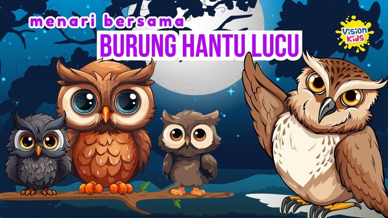 MELIHAT BURUNG HANTU LUCU | BURUNG HANTU | LAGU BURUNG HANTU | Karaoke Lagu Anak Popular (Cover)