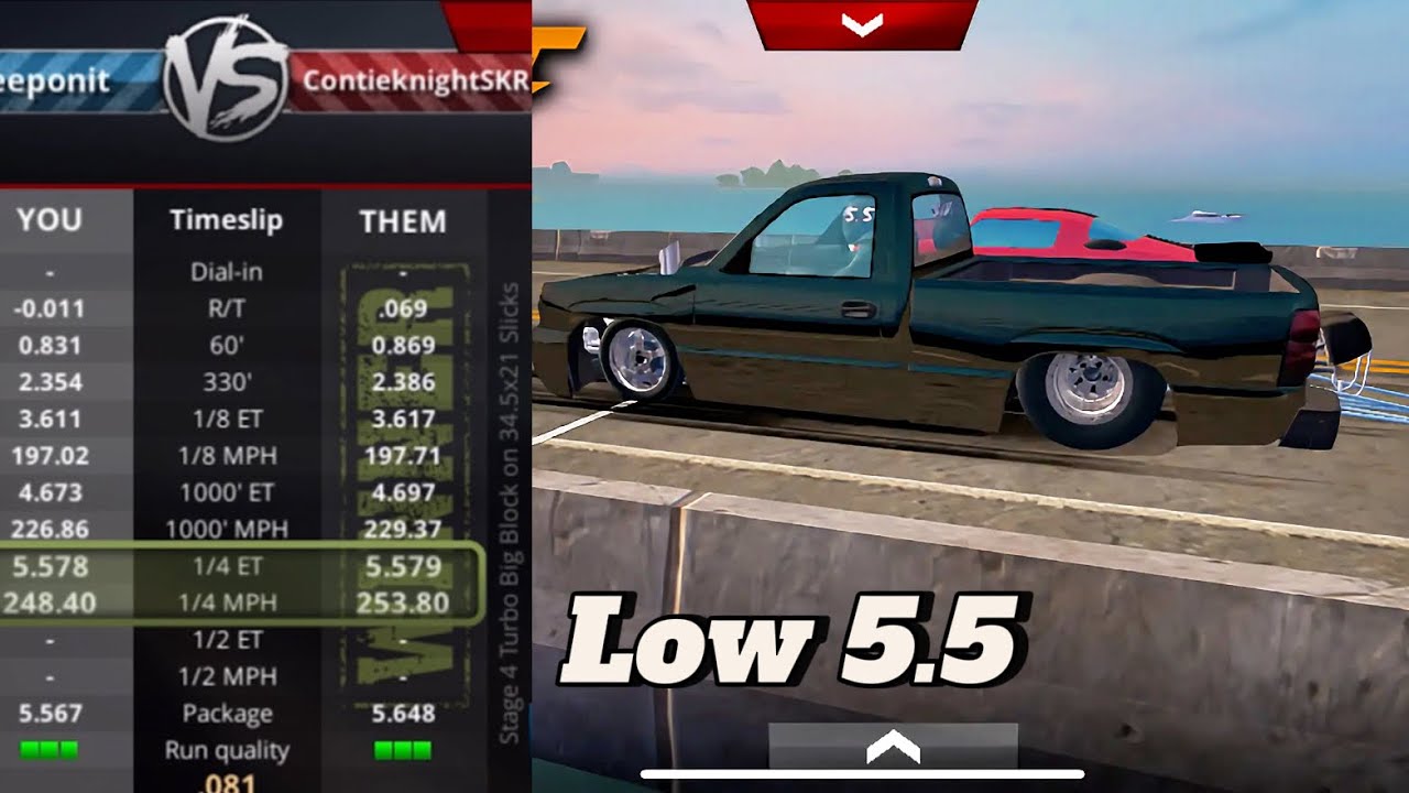 5.5 Chevy Cateye Silverado Fastest Tune - No Limit Drag Racing 2/ 2.8.1