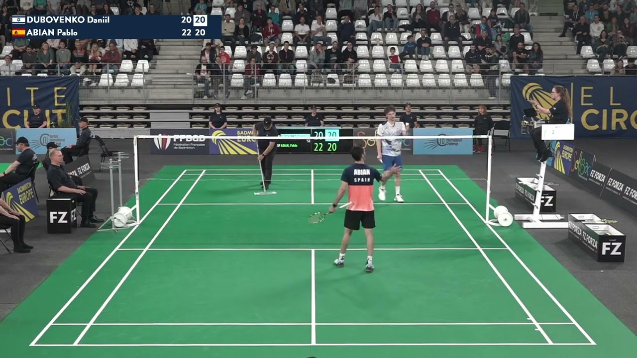 Match point - Daniil Dubovenko vs Pablo Abian - MS, SF - Nantes Int. 2024