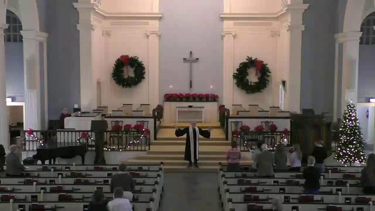Sunday service at First Congregational Church of Evanston, UCC on December 28, 2025.