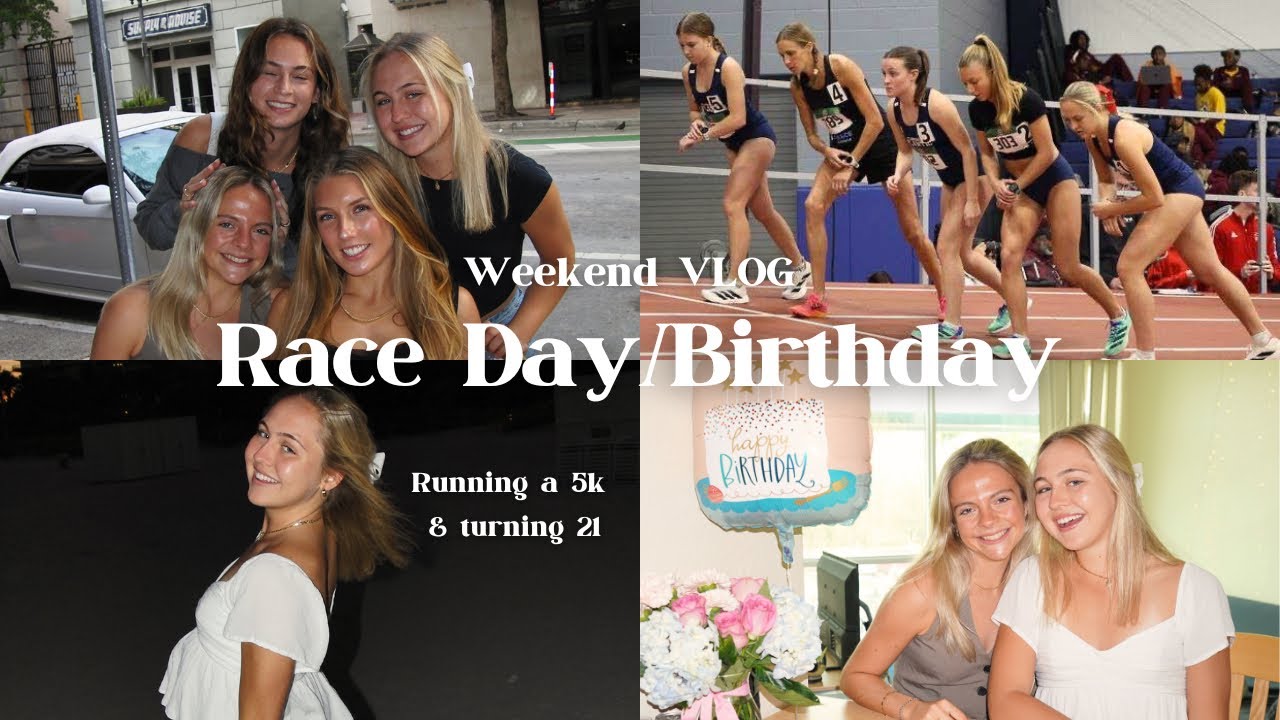 WEEKEND VLOG: Race Day/Birthday || racing my first indoor 5k & turning 21 !!
