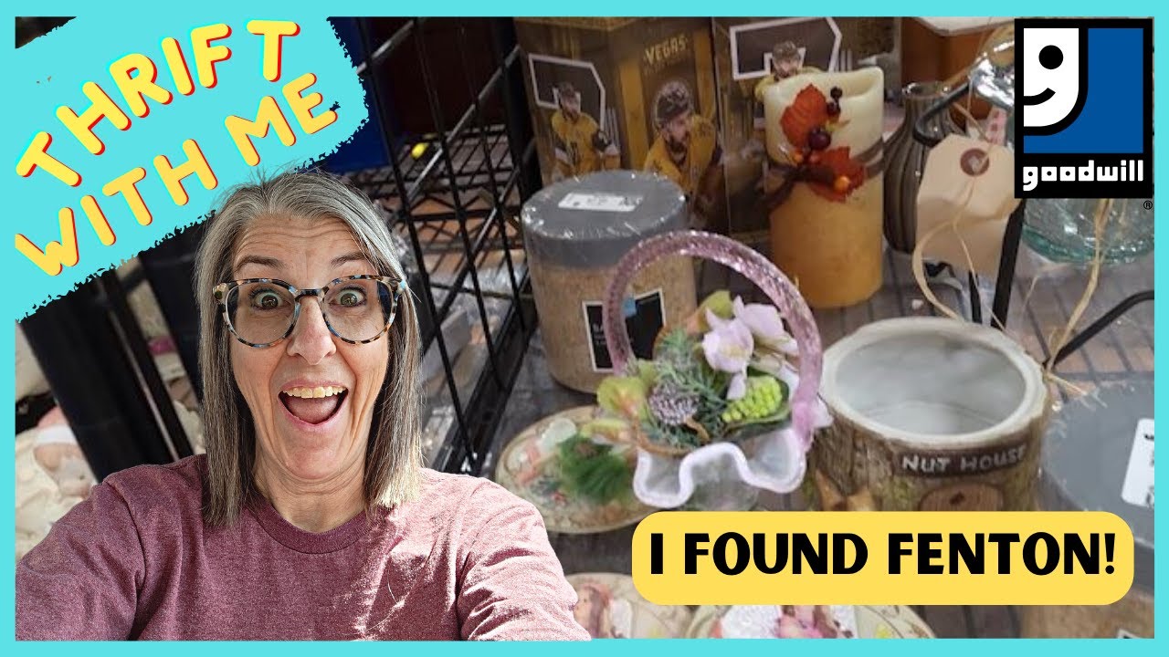 I Found Fenton Glass at Goodwill | Thrift With Me