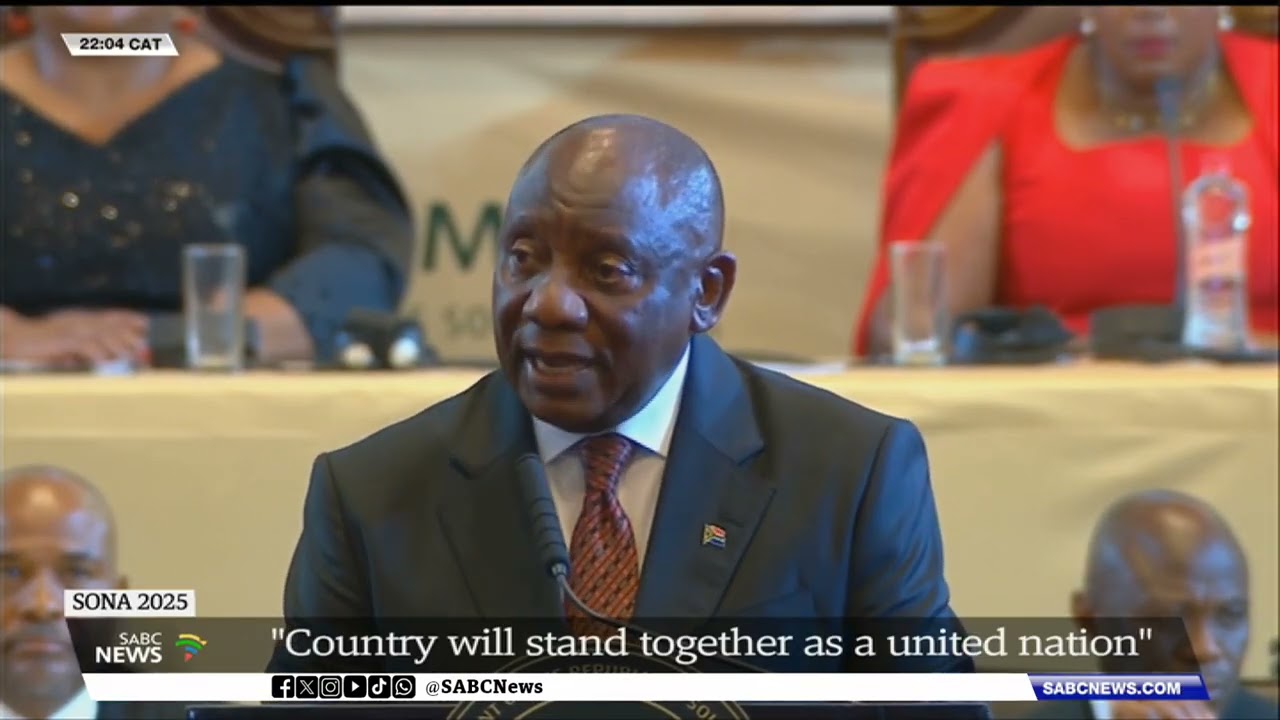 SONA 2025 | 'SA will stand together as a united nation' - Pres Cyril Ramaphosa