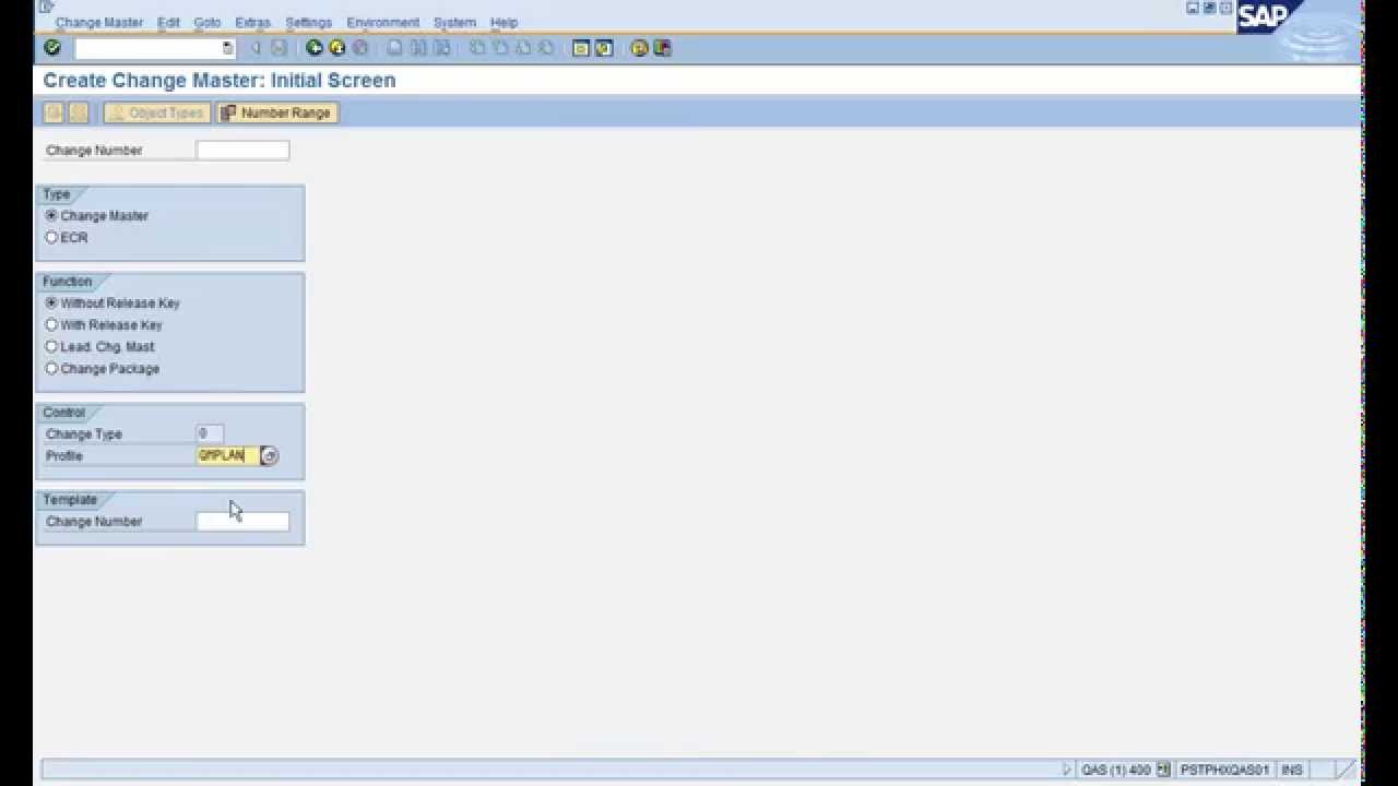 CC01 Create Change Number