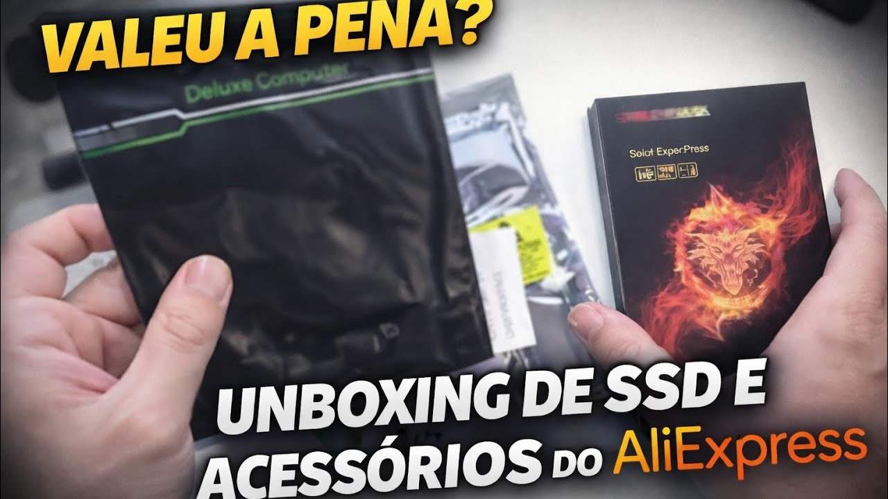 Valeu a pena? Unboxing de SSD e acessórios do AliExpress