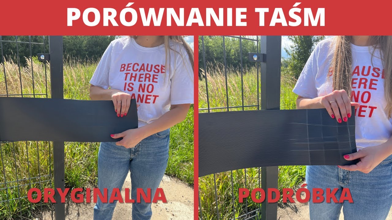 Test jakości taśmy ogrodzeniowej: Porównanie oryginalnej taśmy PROTECTO™ z podróbką