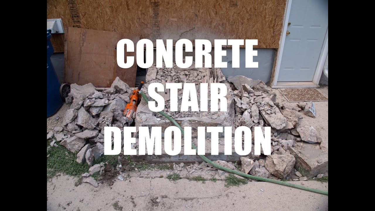 Renovation House Concrete Stair Demolition