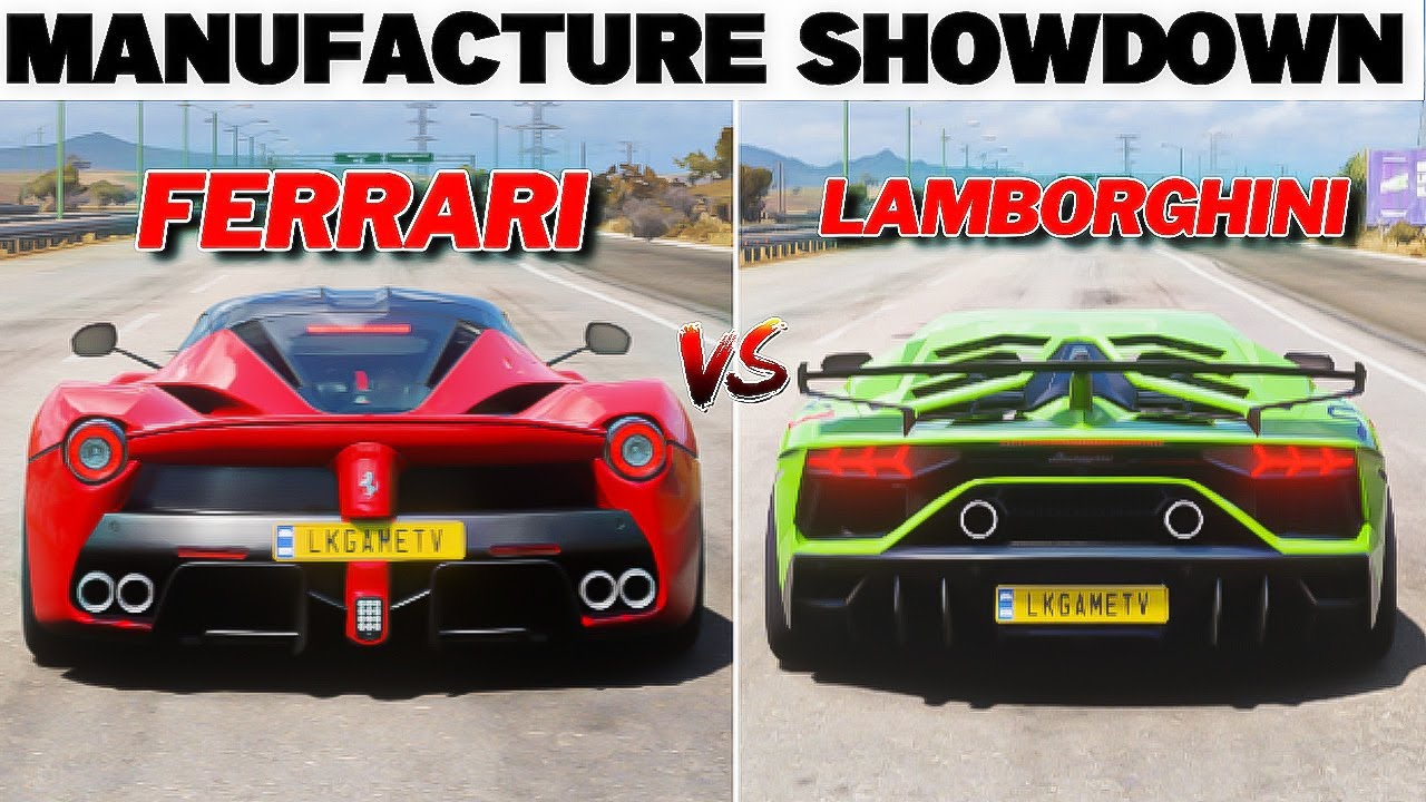 Ferrari V Lamborghini - Forza Horiozn 5 | Manufacture Showdown